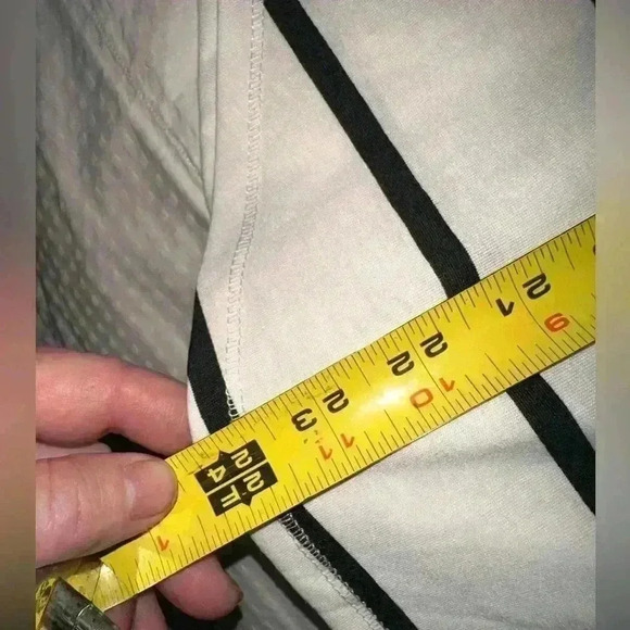 Lularoe Small white tank‎ top with black stripes. NWT. Classic & great staple! - Picture 4 of 4